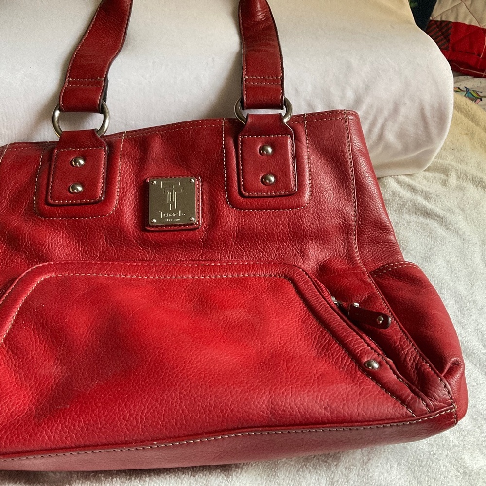 Red Tignanello shoulder purse